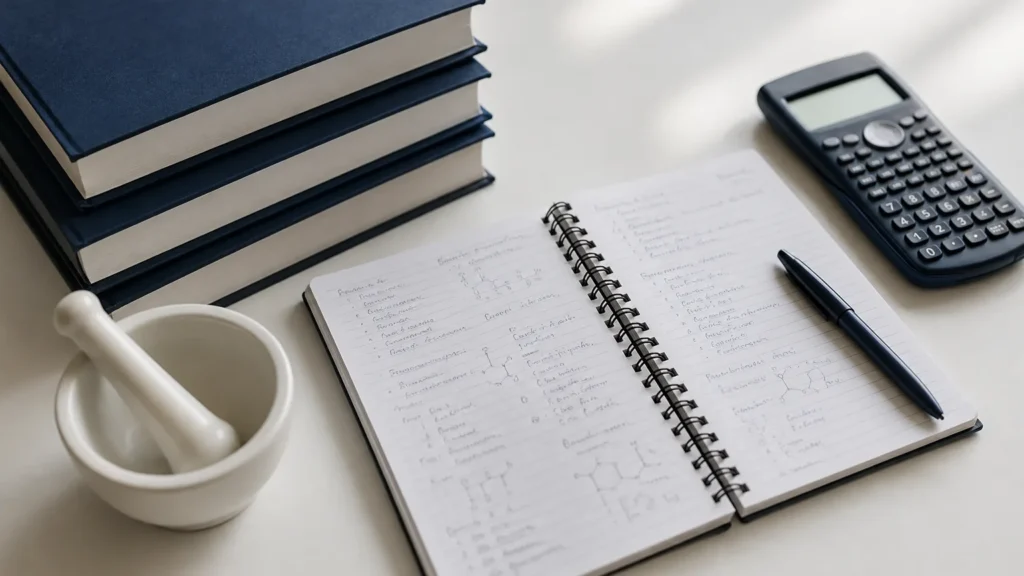 Pharmacy calculations and study notes for FPGEE preparation